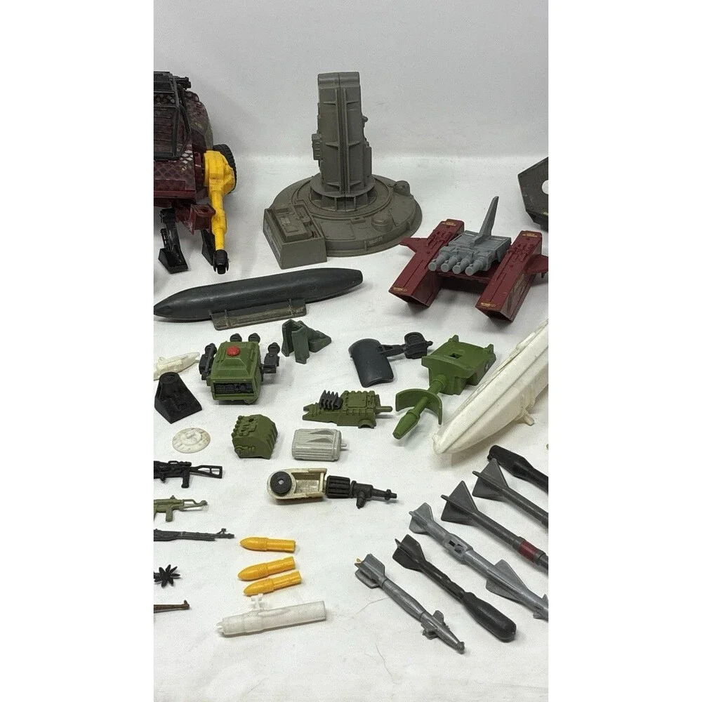 Huge Lot of Vintage GI Joe Parts and Pieces 50+ Hasbro 80's and 90's Cobra ARAH